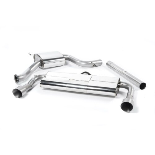 Milltek 3" Abgasanlage "Road+" Golf 7.5 GTI (Facelift) (Ohne Performance Paket) Cerakote Black