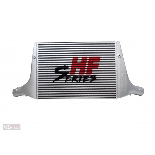 HG Motorsport Audi A4/A5 B8 B8.5 Ladeluftkühler by HF-Series 2,7/3,0 TDI (nur m. Montage v. Ort) schwarz pulverbeschichtet (ohne HF-Series Logo)