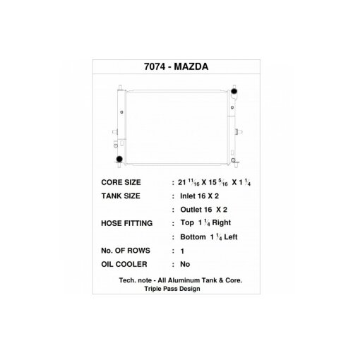 CSF Wasserkühler für Mazda MX-5  / Miata (ND) 2015+