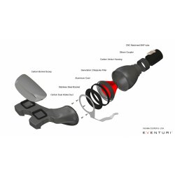 Eventuri Carbon Ansaugsystem für Mini F5X Cooper S / JCW Vorfacelift Carbon schwarz