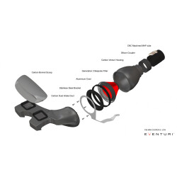 Eventuri Carbon Ansaugsystem für Mini F5X Cooper S / JCW Facelift Carbon schwarz