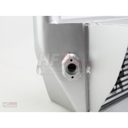 HG Motorsport VAG 1,8 T SMIC DOUBLE-DIN Ladeluftkühler für Quermotoren mit Map-Sensor silber (mit HF-Series Logo)